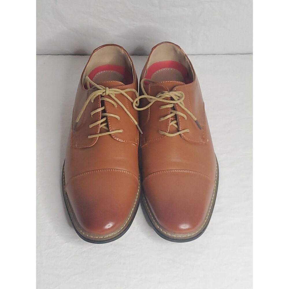 Bruno Marc Mens Cap Toe Oxford Dressβ Shoes Tan Brown Size 10